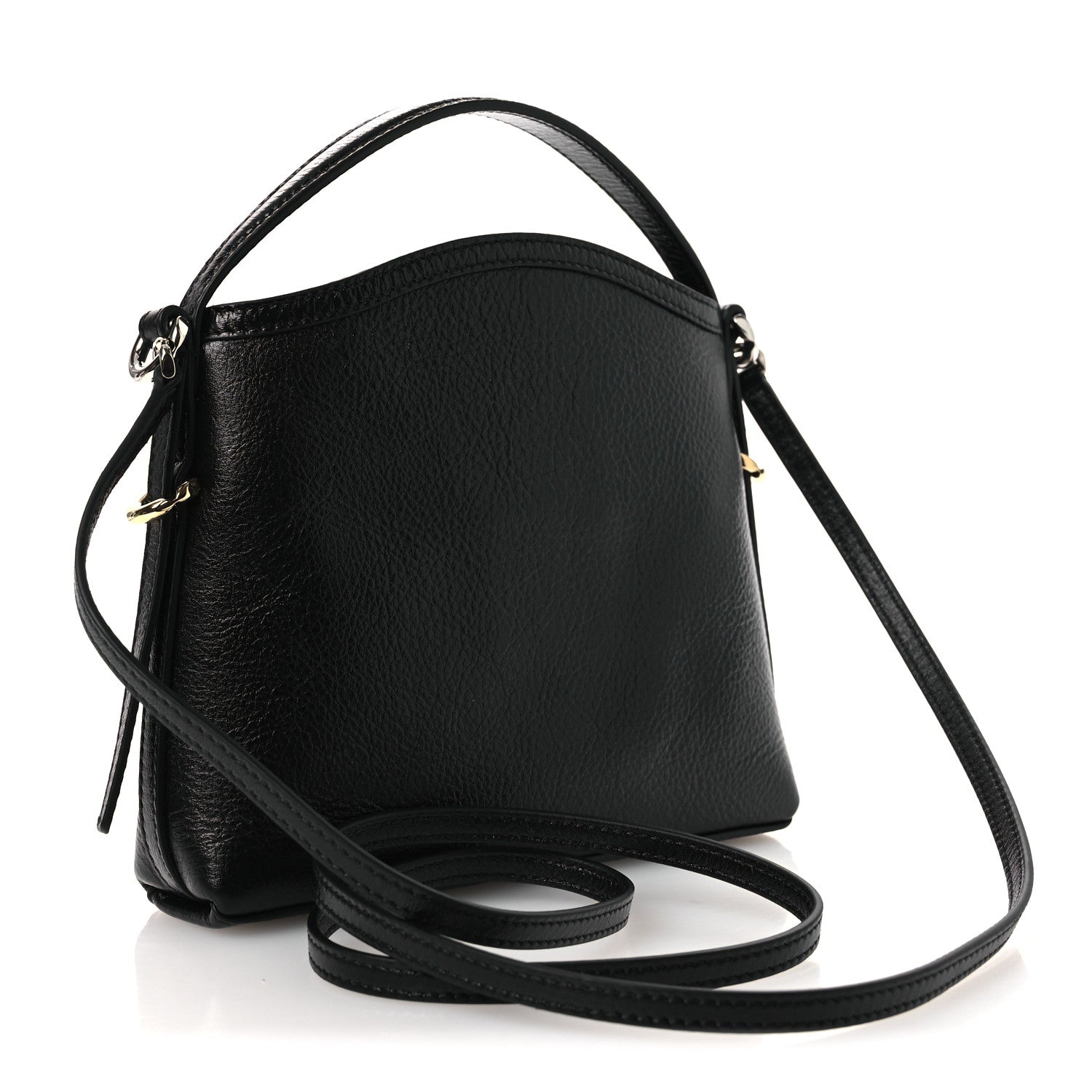 Givenchy Tumbled Calfskin Nano Voyou Bag Black 3 of 10