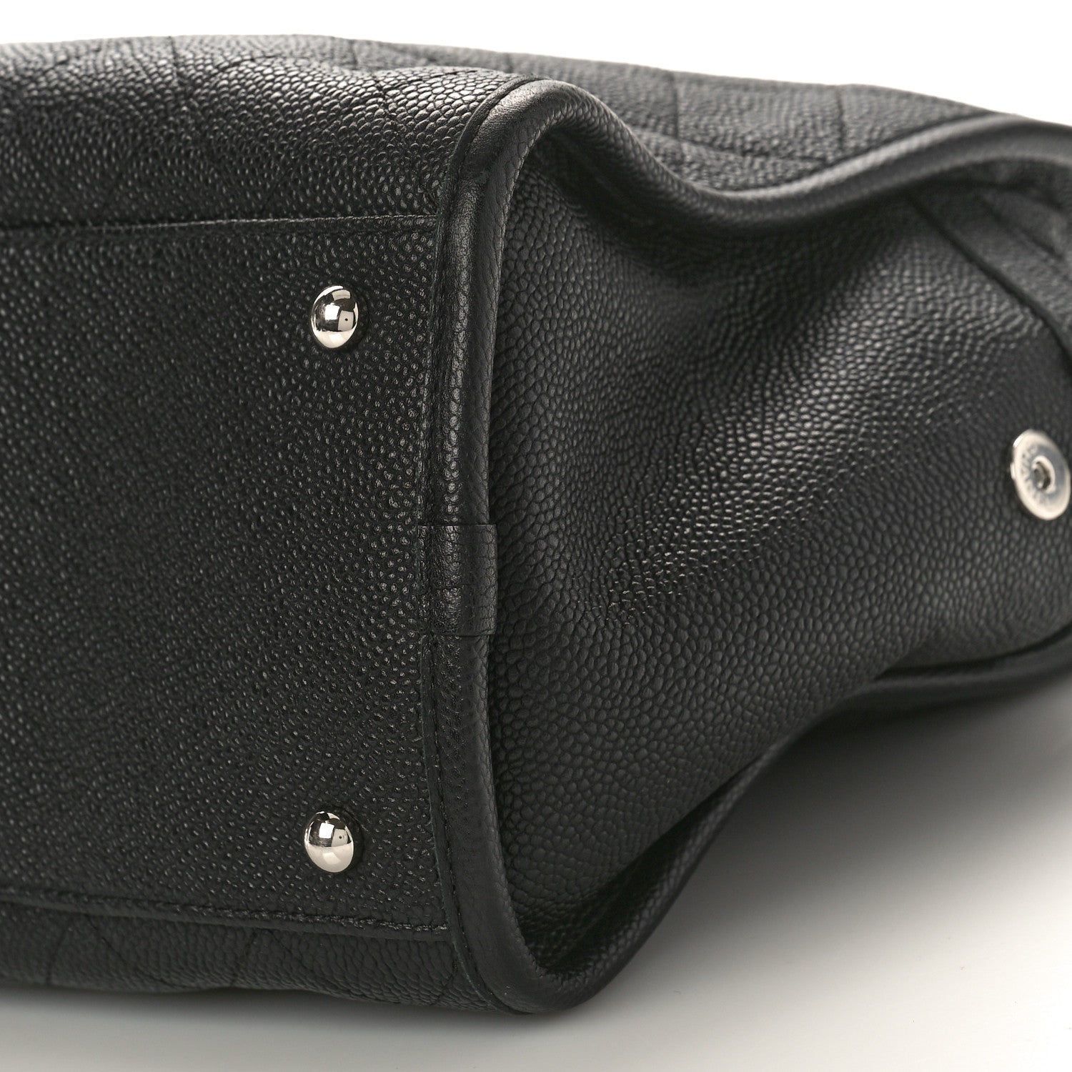 Chanel Caviar Stitched Shopping Tote Black 11 of 12