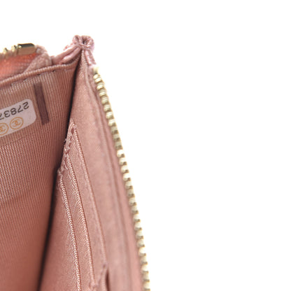 Chanel Iridescent Caviar Quilted Classic Zip Pouch Rose Pink 7 of 8