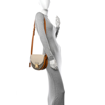 Gucci GG Supreme Monogram Calfskin Small Padlock Messenger Shoulder Bag Beige Mystic White Sun Oil 2 of 15