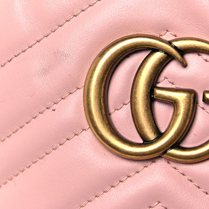 Gucci Calfskin Matelasse GG Marmont Dome Backpack Perfect Pink 15 of 17