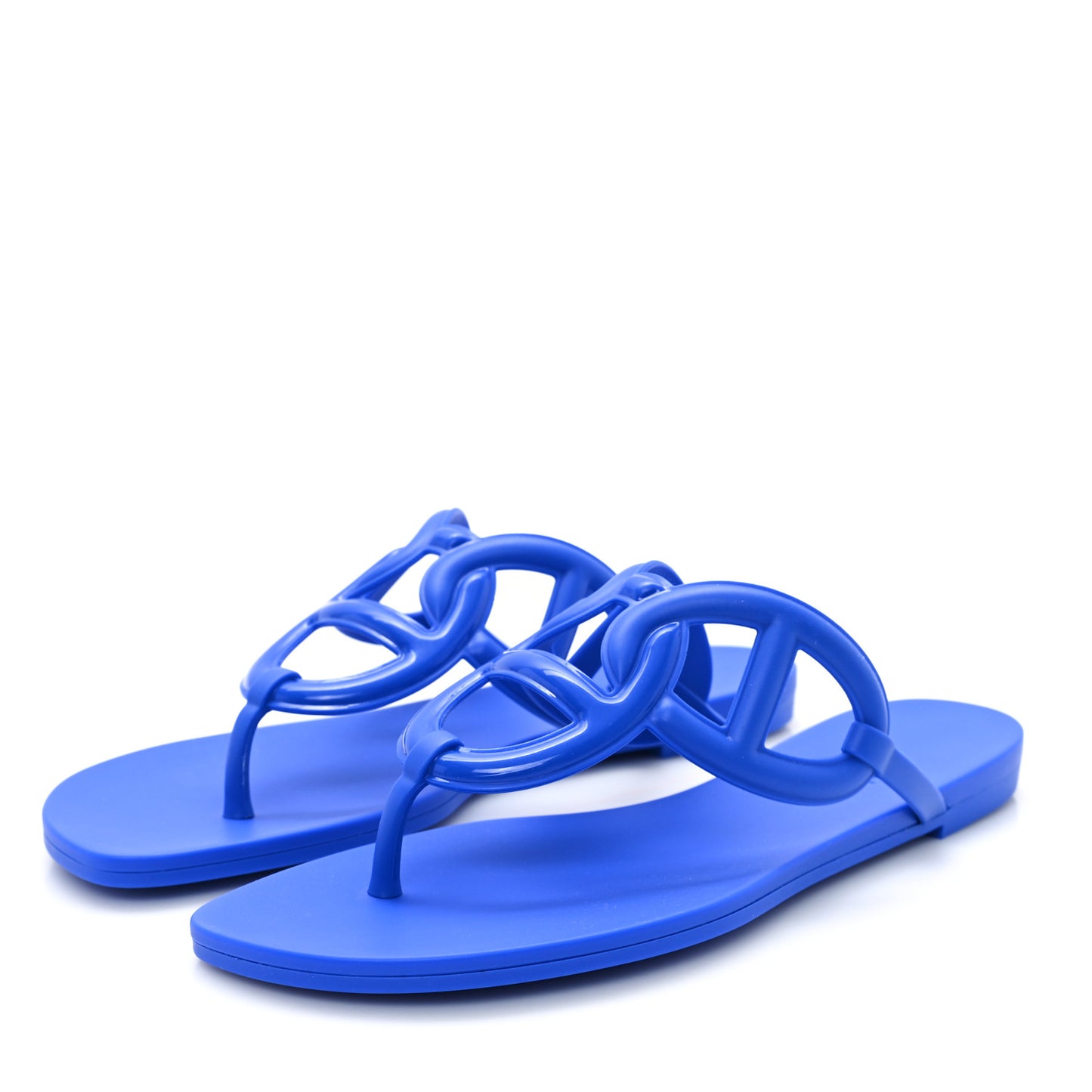 Rubber Womens Egerie Sandals 38 Bleu Outremer