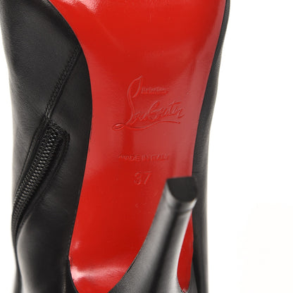 Christian Louboutin Calfskin Bourge 100 Tall Boots 37 Black 6 of 10