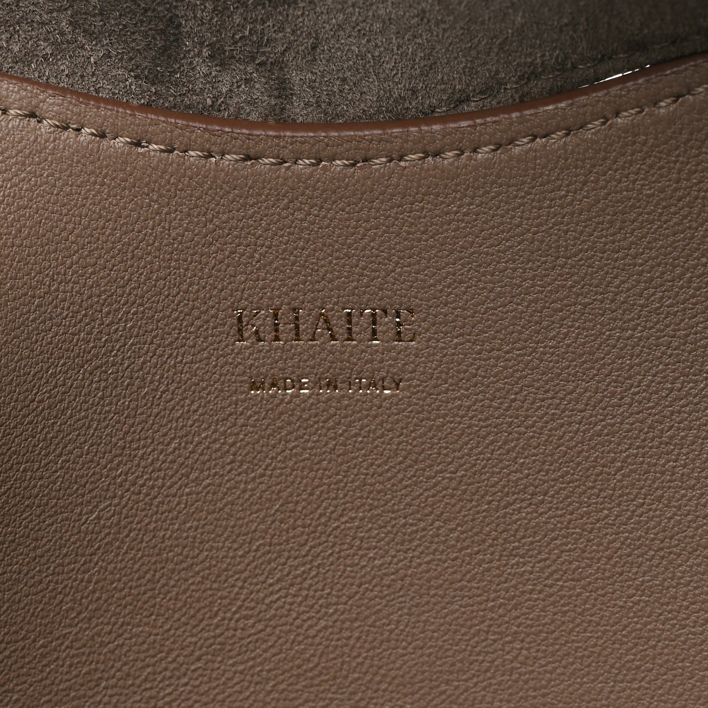 Suede Calfskin Medium Lotus Tote Toffee