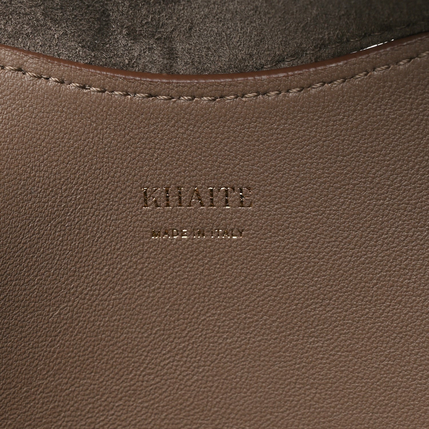 Khaite Suede Calfskin Medium Lotus Tote Toffee 7 of 10
