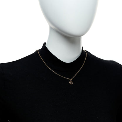 Hermes 18K Rose Gold Diamond Gambade Clou de Selle Necklace 2 of 6