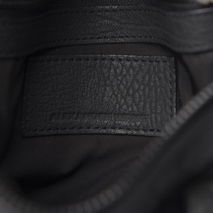 Alexander Wang Pebbled Lambskin Rocco Matte Black Iridescent Hardware 5 of 10