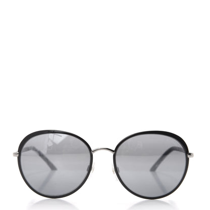 Chanel Round Spring Sunglasses 4206 Black Silver 2 of 8