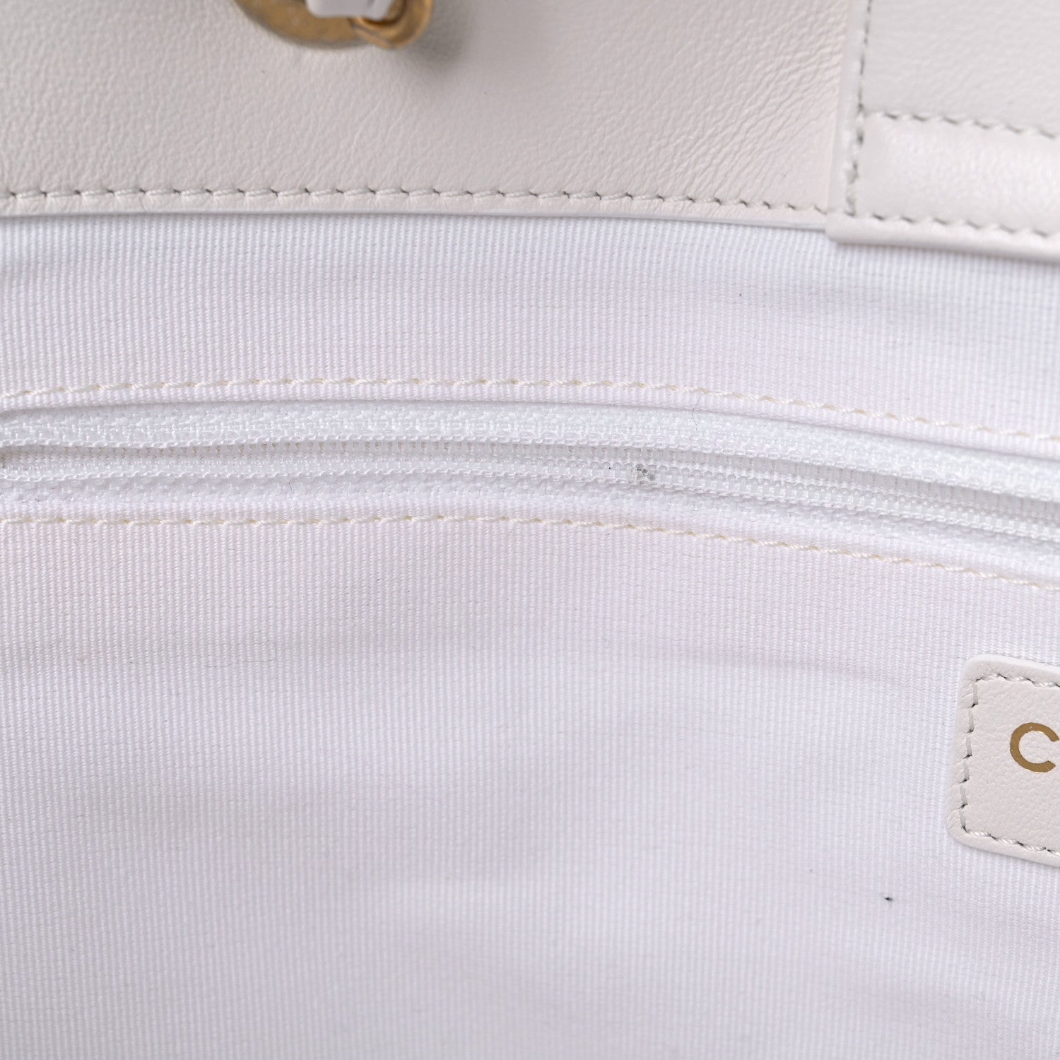 Chanel Lambskin Quilted Large Classic Shopping Tote White 14 of 16