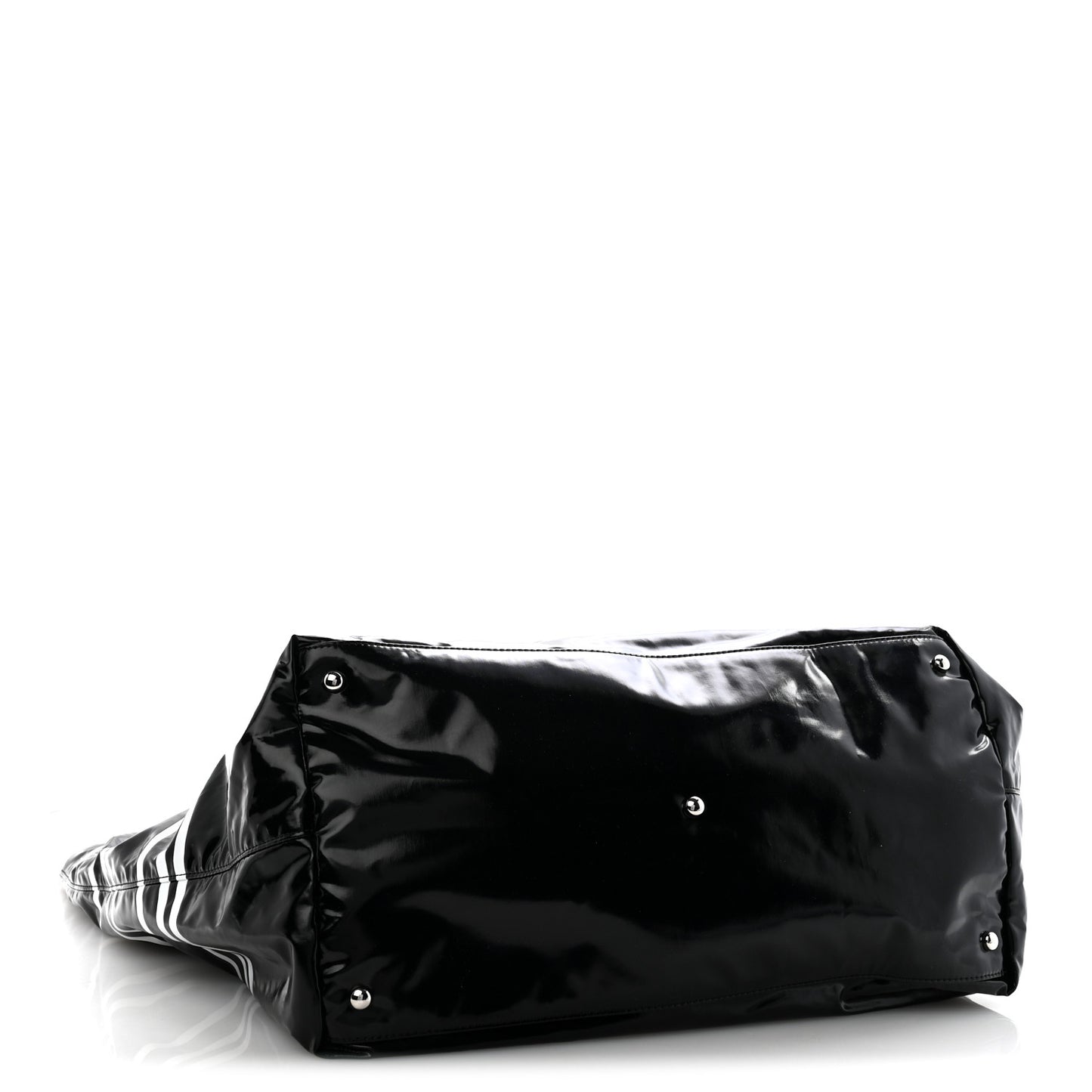 Vinyl Large La Pausa Bay Shopping Bag Black