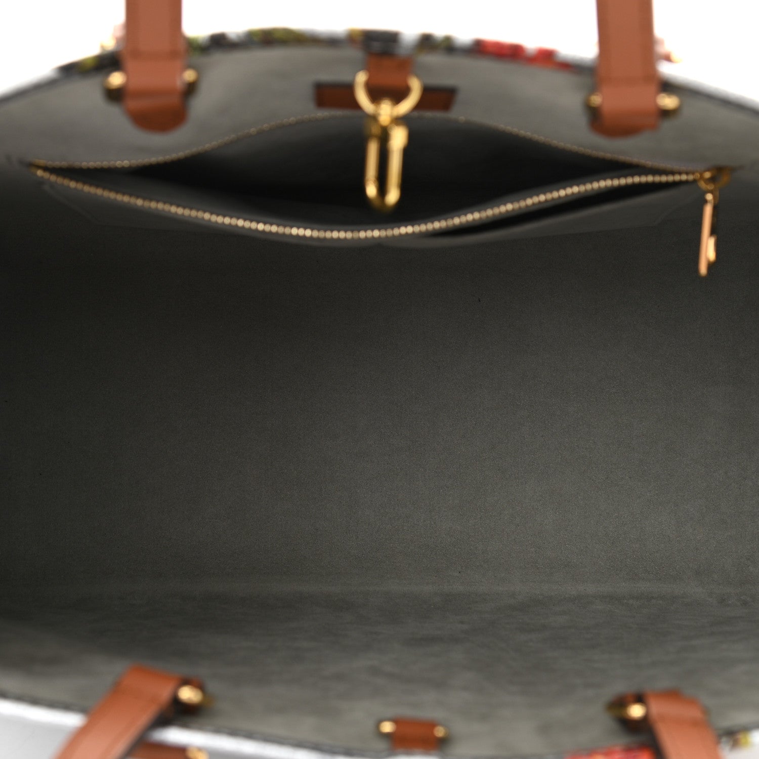 Louis Vuitton Metallic Monogram LV Garden OnTheGo MM Silver 8 of 9