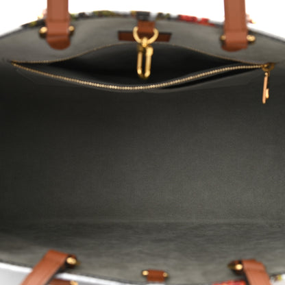 Louis Vuitton Metallic Monogram LV Garden OnTheGo MM Silver 8 of 9