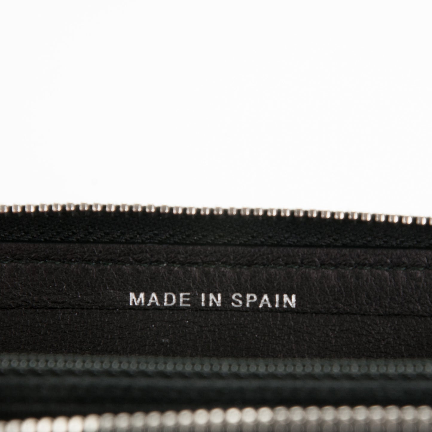 Patent Quilted Small Zip Around Wallet Black