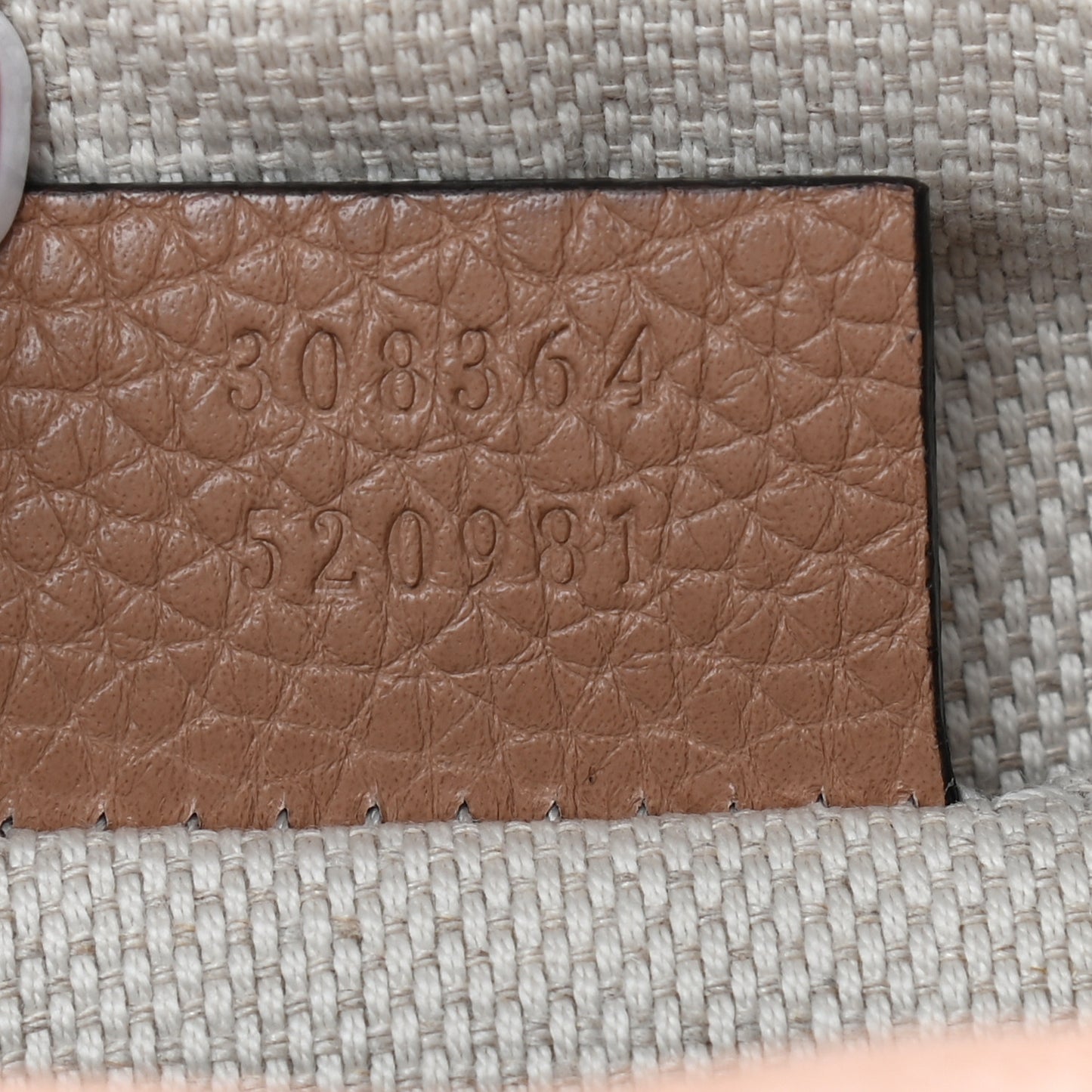 Pebbled Calfskin Small Soho Disco Bag Camelia