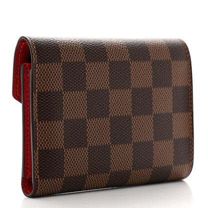 Louis Vuitton Damier Ebene Victorine Wallet Cherry 3 of 6