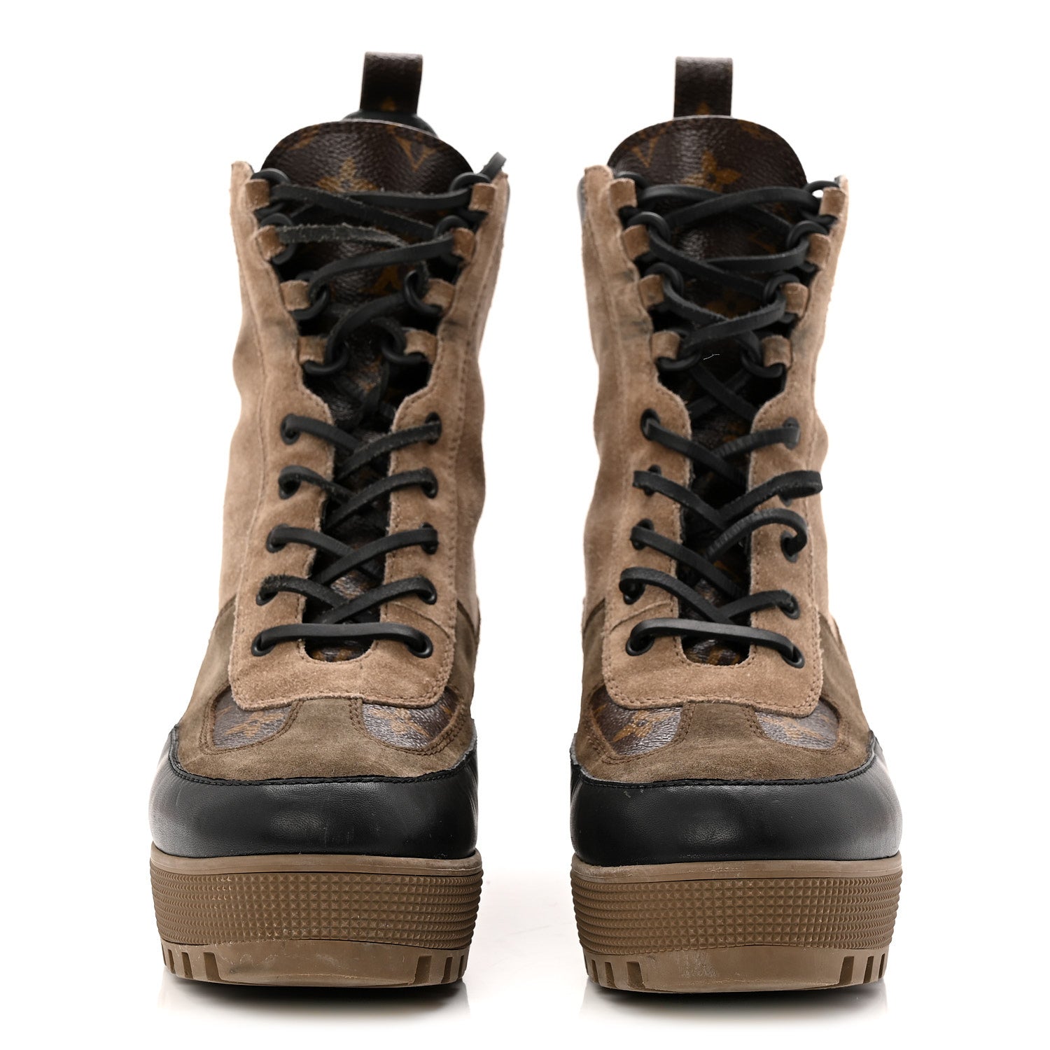Louis Vuitton Suede Calfskin Monogram Laureate Platform Desert Louis Vuitton Suede Calfskin Monogram Laureate Platform Desert