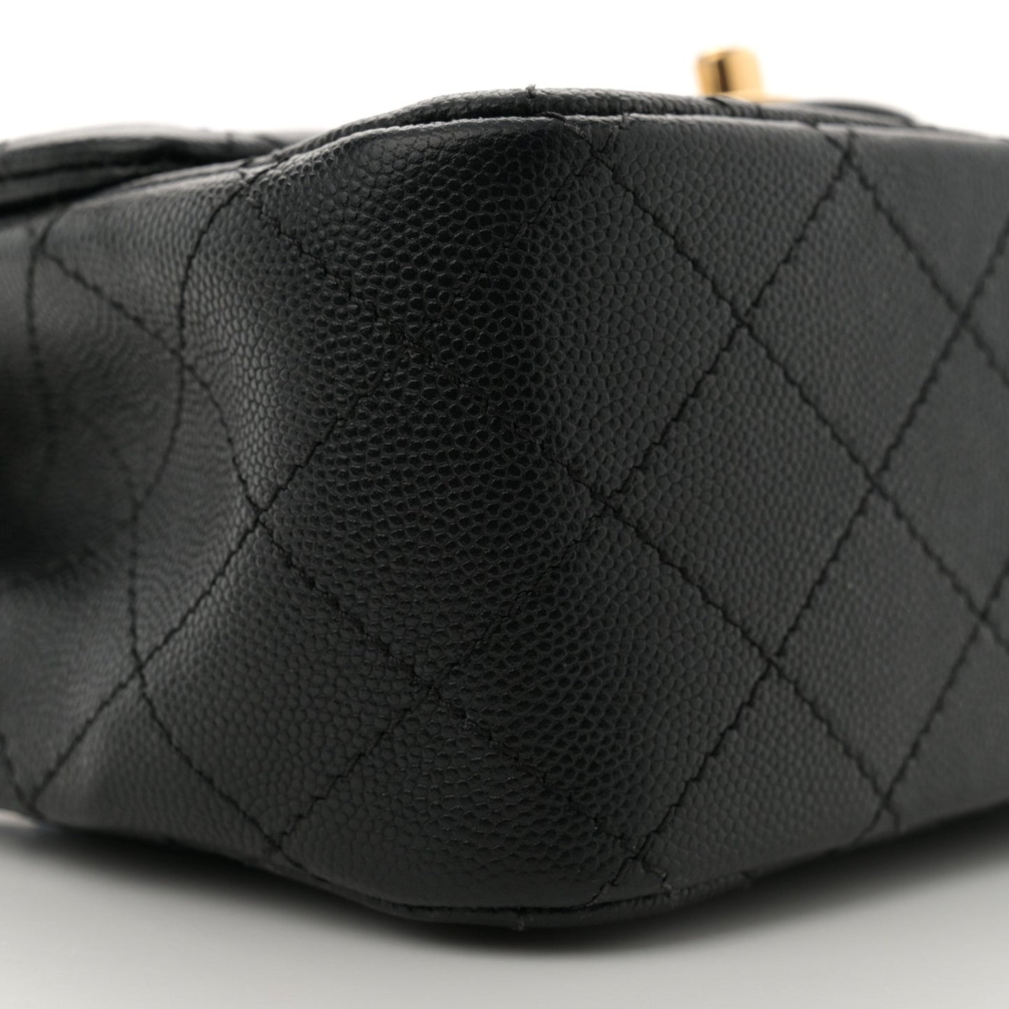 Caviar Quilted Mini Square Flap Black