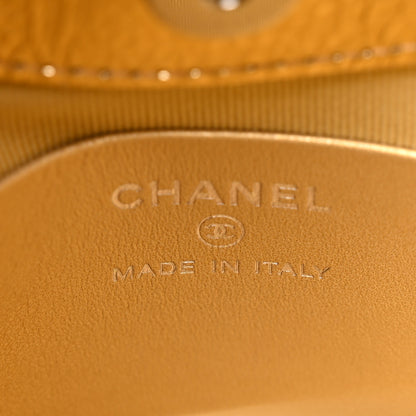 Chanel Metallic Crumpled Calfskin Quilted Nano 31 Shopping Bag Gold 6 of 11
