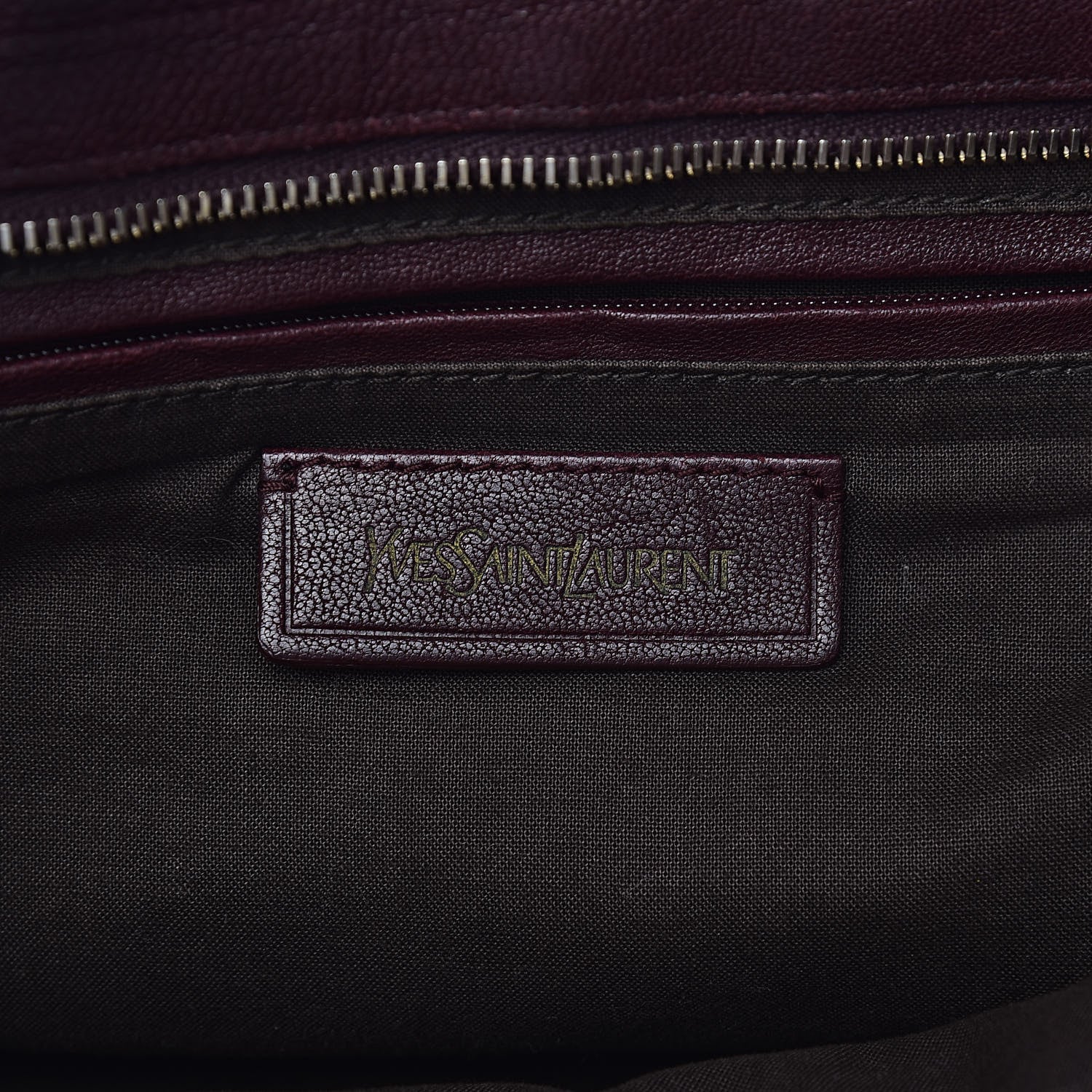 Saint Laurent Sheepskin Small Cabas ChYc Plum 6 of 17