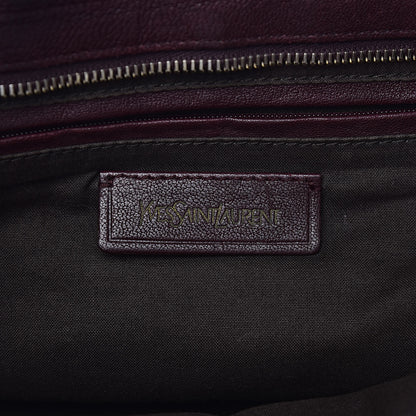 Saint Laurent Sheepskin Small Cabas ChYc Plum 6 of 17