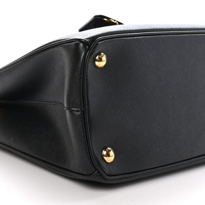 Prada Saffiano Small Galleria Double Zip Tote Black 8 of 9