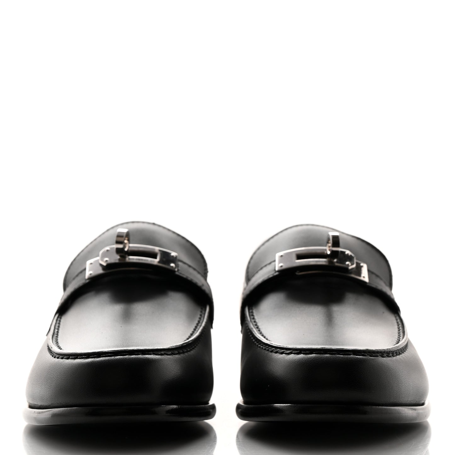 Calfskin Womens Destin Loafers 37 Black