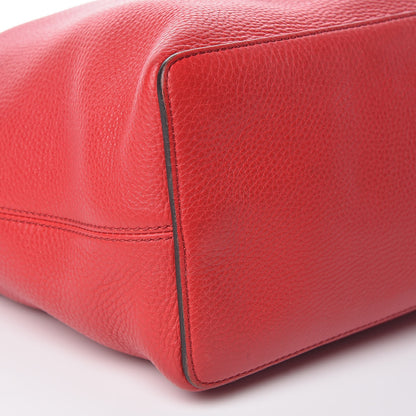 Gucci Pebbled Calfskin Large Soho Hobo Tabasco Red 5 of 9