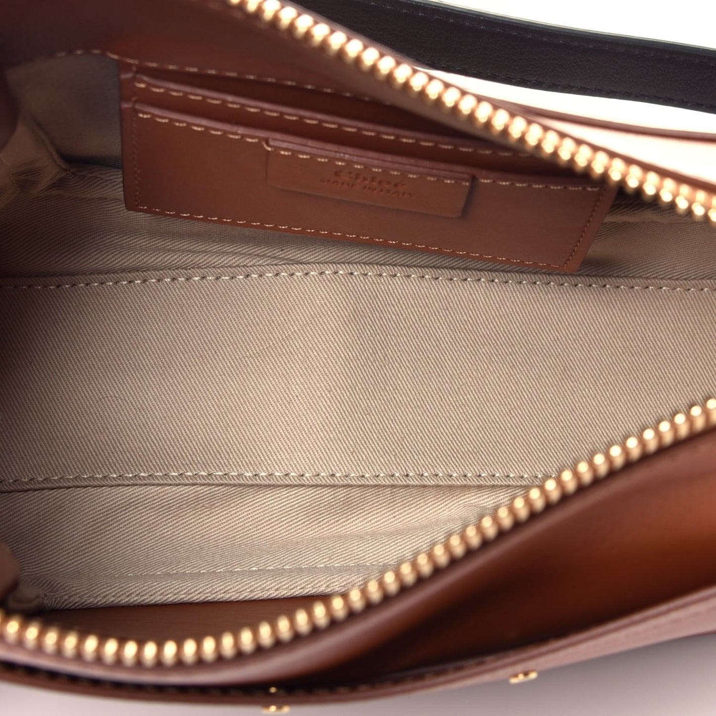 Calfskin Suede Small Roy Bag Caramel