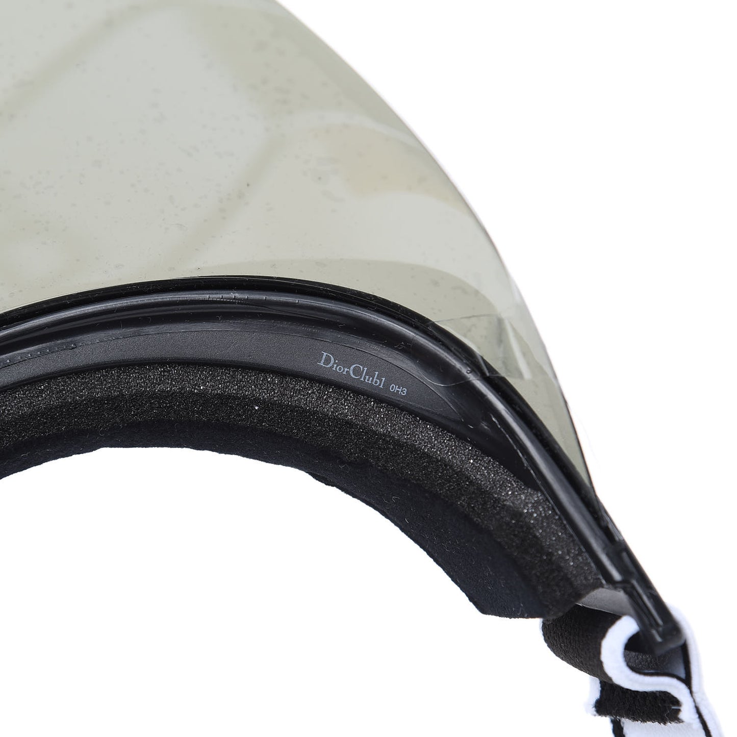Mirrored DiorClub1 Sun Visor Silver