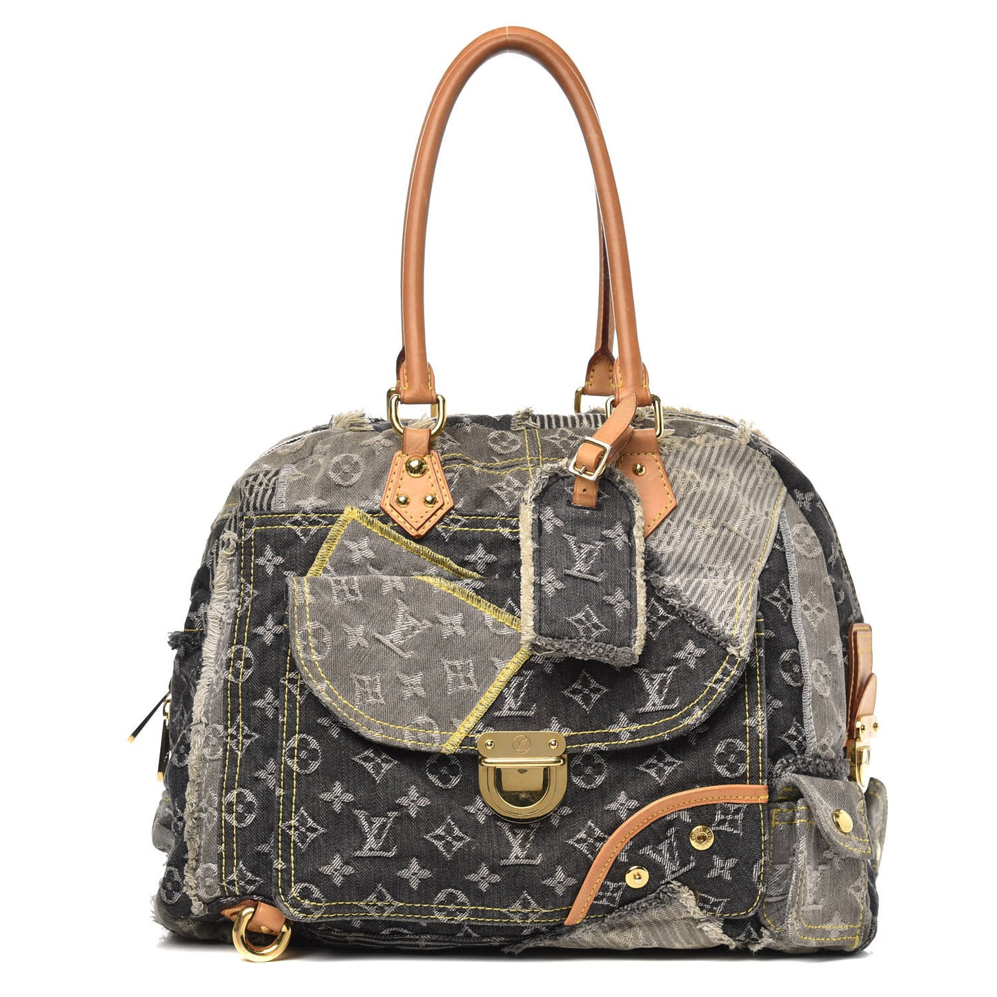 Denim Patchwork Bowly Black