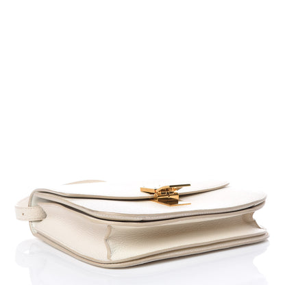 Celine Goatskin Medium Classic Box Flap Bag White 4 of 10