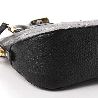 Burberry Heritage Grain Check Embossed Small Orchard Bowling Bag Black 7 of 11