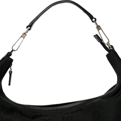 Gucci Nylon Monogram Hobo Black 7 of 20