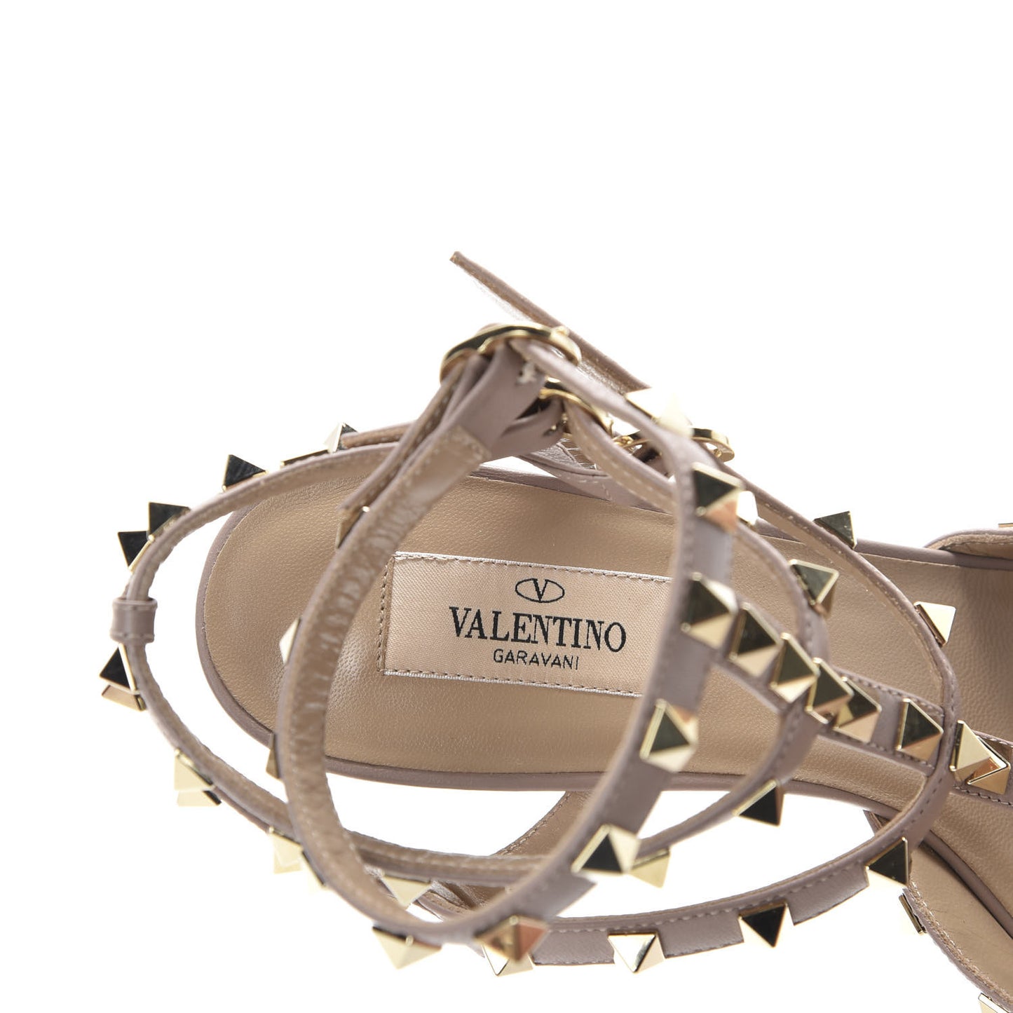Calfskin Nappa Rockstud Ankle Strap 65mm Pumps 39 Deep Fuxia Poudre