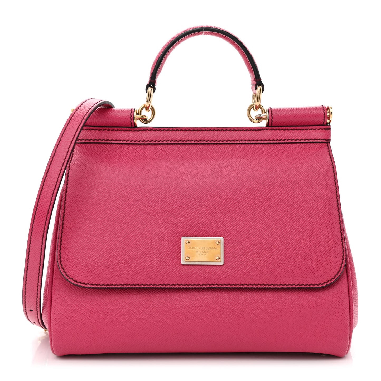Dauphine Small Miss Sicily Satchel Rosa Geranio