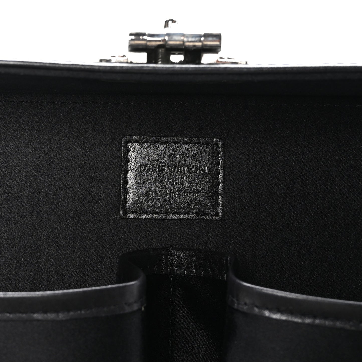 Monogram Glace Valisette MM Black