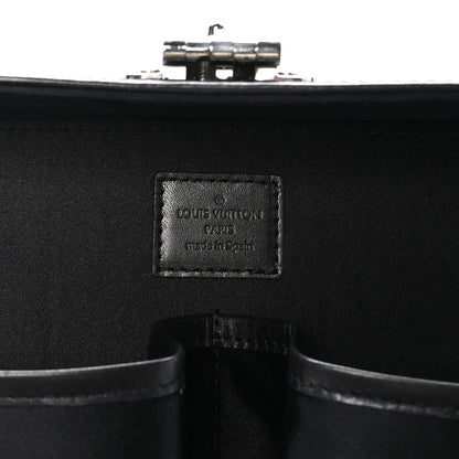 Louis Vuitton Monogram Glace Valisette MM Black 7 of 13