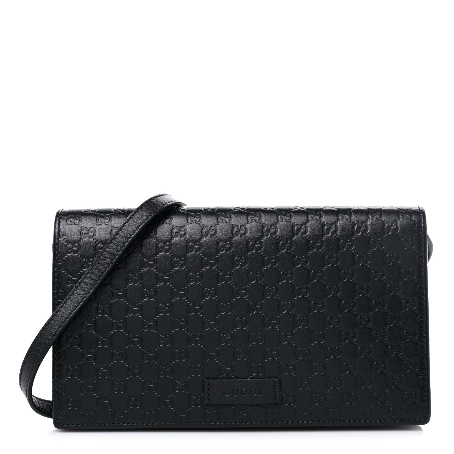Gucci Microguccissima Crossbody Wallet Black 1 of 11