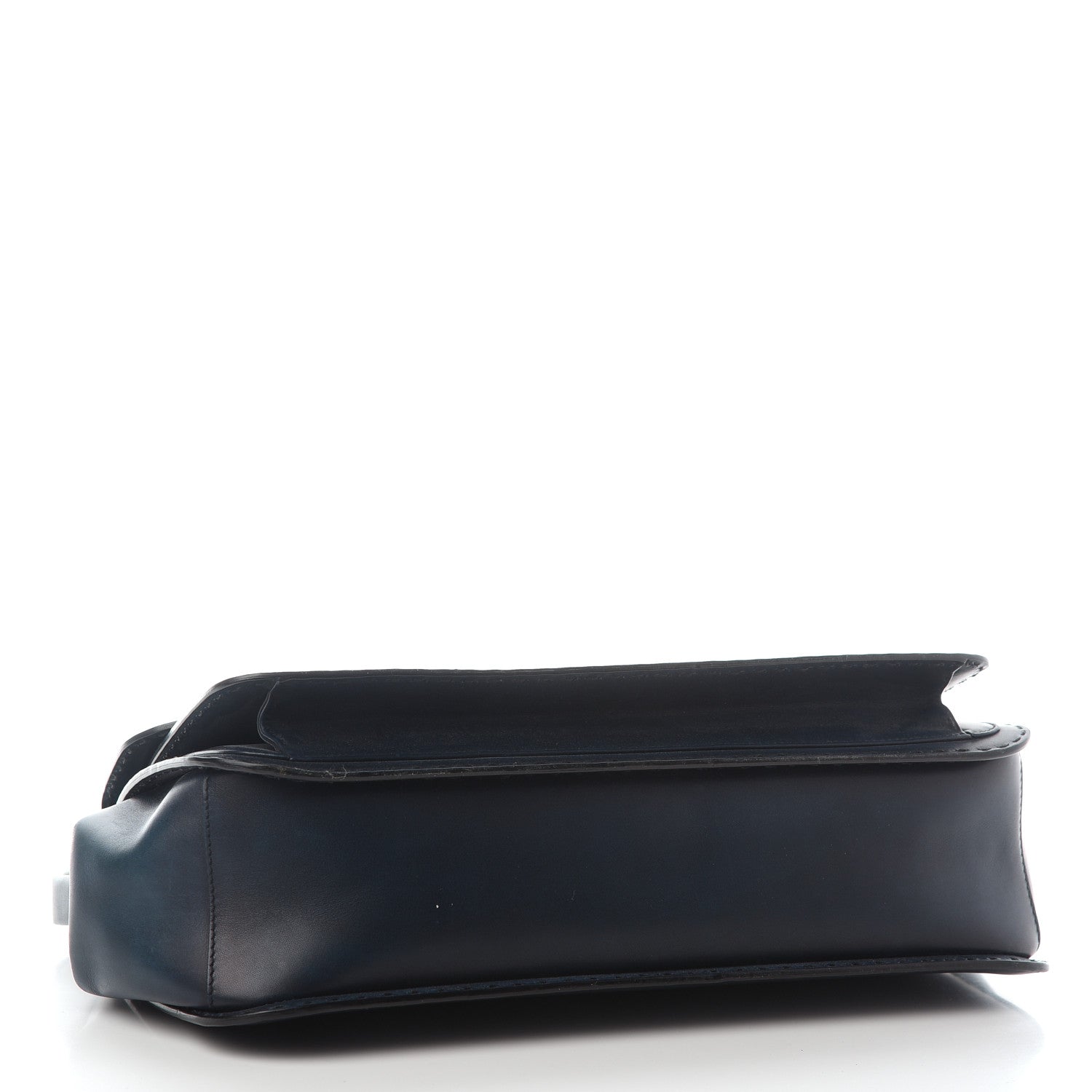 Gucci Calfskin Large Lady Stirrup Top Handle Dark Blue 3 of 10