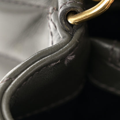 Saint Laurent Calfskin Y Quilted Monogram Small Loulou Chain Satchel Olive 12 of 14