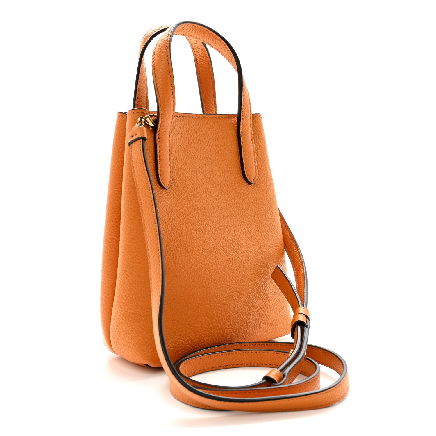 Salvatore Ferragamo Tumbled Calfskin Gancini Mini Bag Olivello 3 of 10