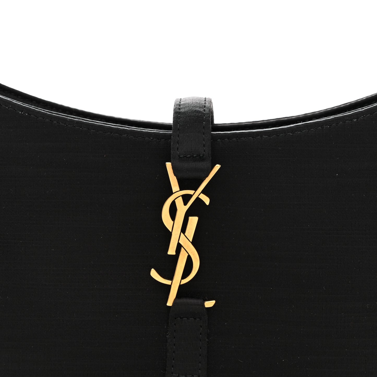 Satin Le 5 A 7 Mini Hobo Black