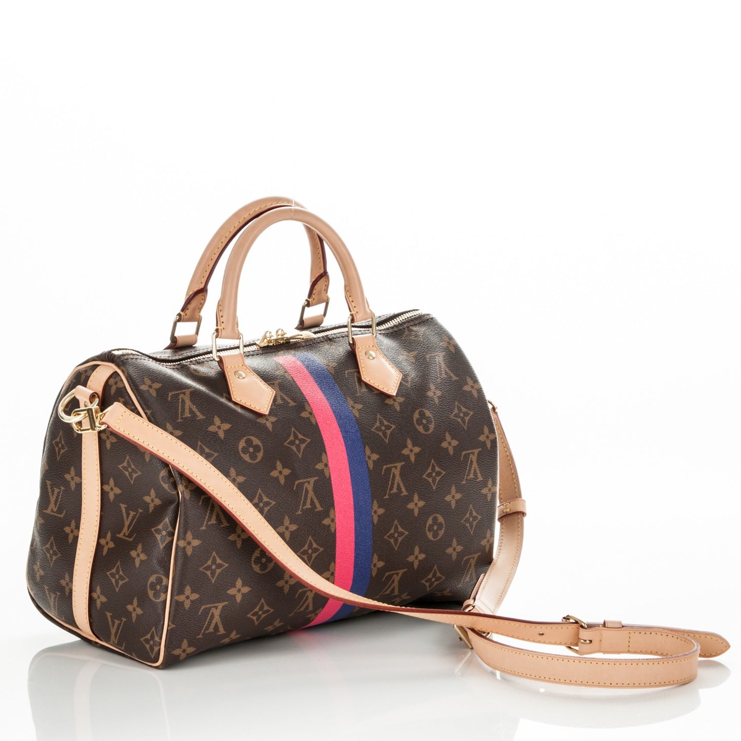 Monogram My LV Heritage Speedy Bandouliere 30 Fuchsia Violet