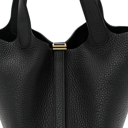 Hermes Taurillon Clemence Picotin Lock 18 PM Black 8 of 11