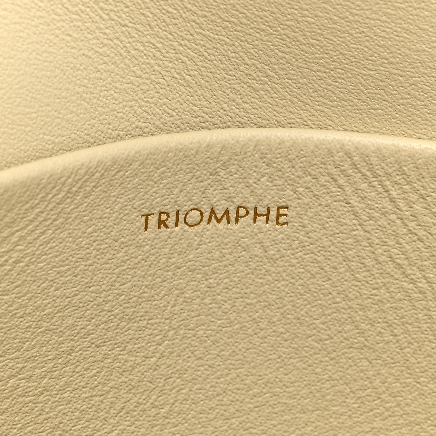 Celine Shiny Calfskin Triomphe Shoulder Bag White 6 of 10