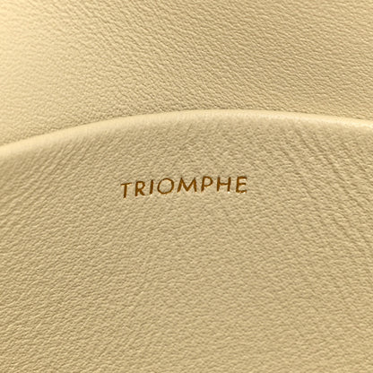 Celine Shiny Calfskin Triomphe Shoulder Bag White 6 of 10
