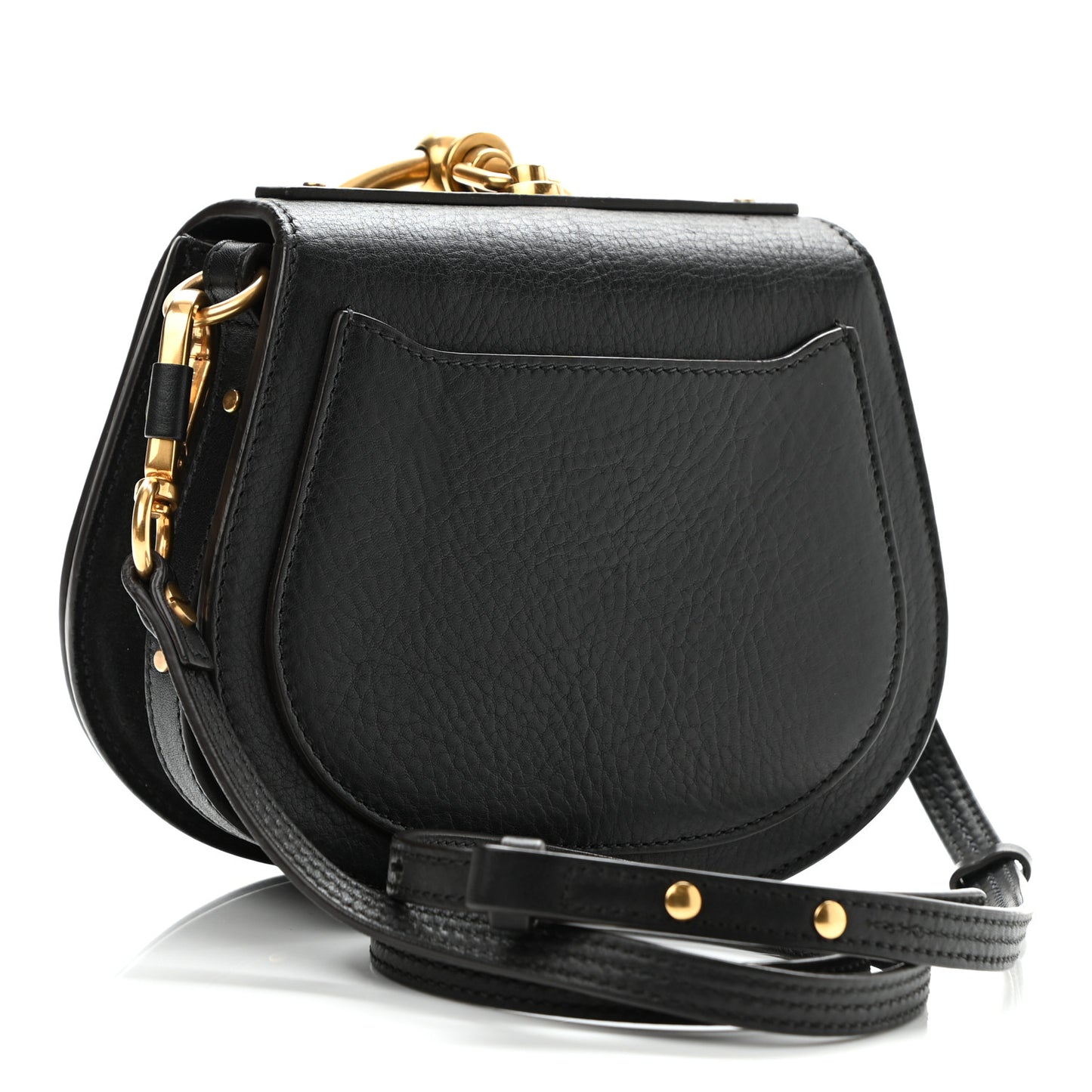 Calfskin Small Nile Bracelet Bag Black