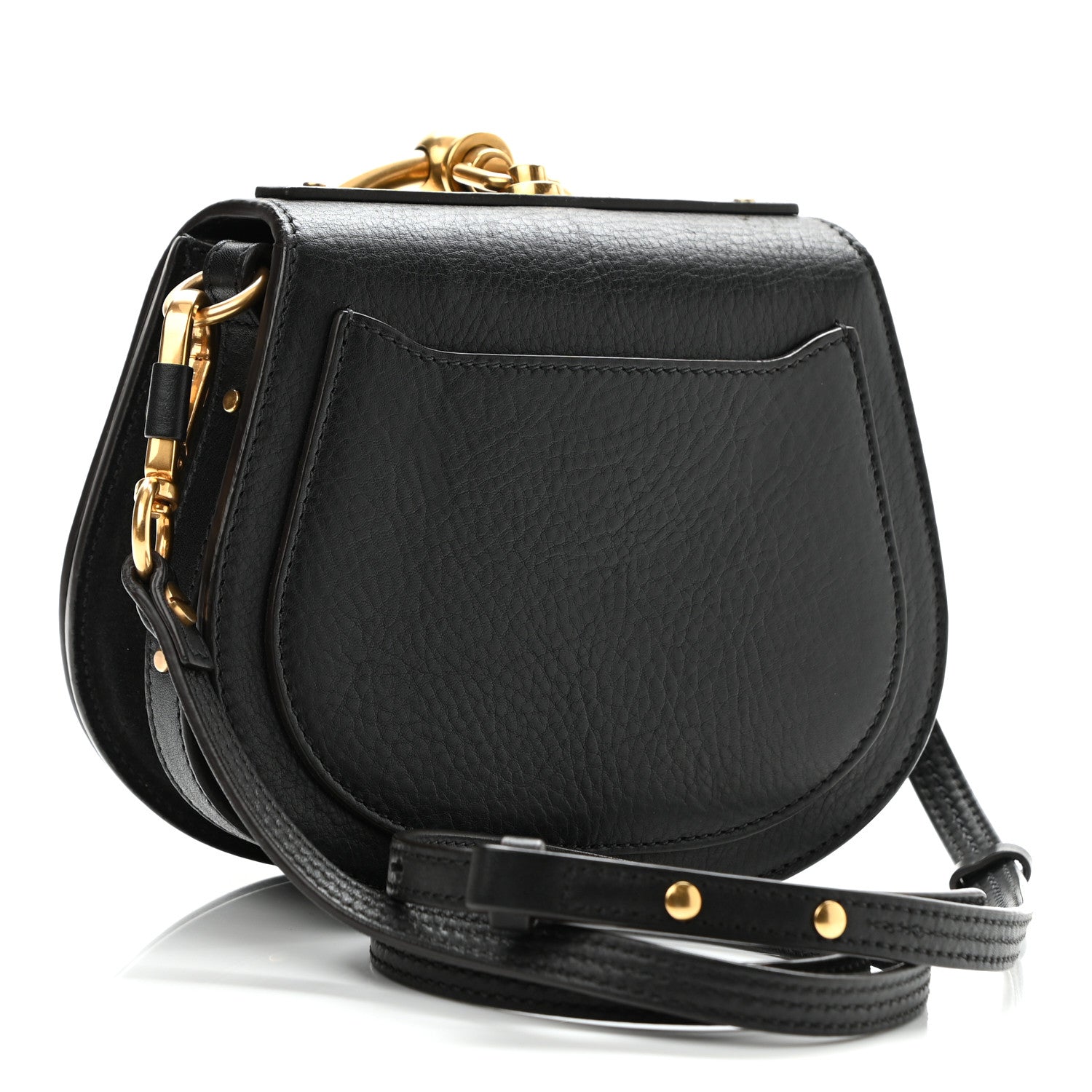 Chloe Calfskin Small Nile Bracelet Bag Black 3 of 10