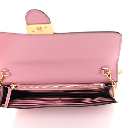 Gucci Guccissima Icon Chain Wallet Carmine Rose 5 of 12