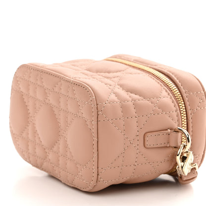 Christian Dior Lambskin Cannage Micro Vanity Case Rose Des Vents 9 of 9